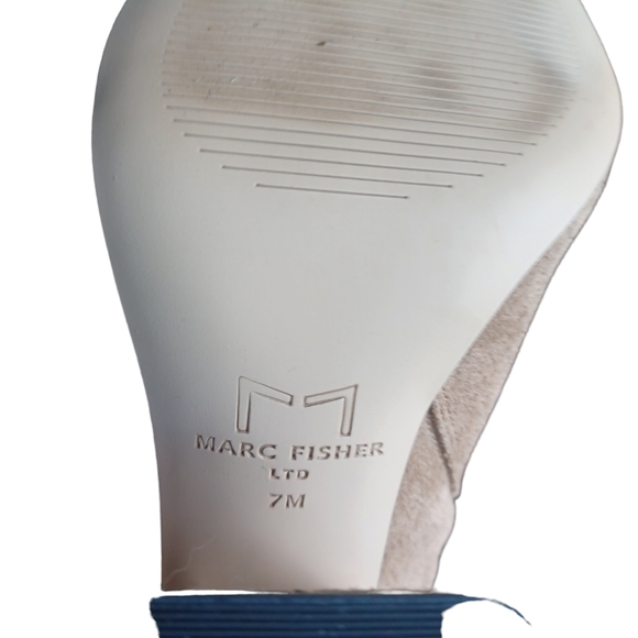 Mark Fisher Womens Tan Brown Suede Pointed Ankle Boots Cone Heel Size 7 - Picture 9 of 9